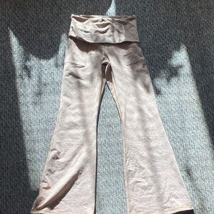 Aerie Tan Flare Pants